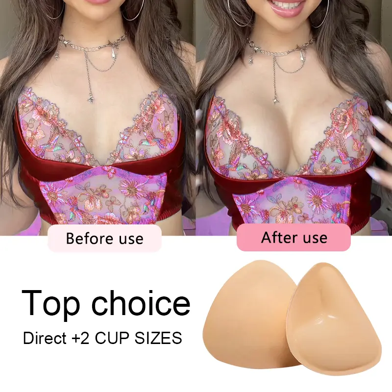Gel-Filled Style — Double-Sided Triangular Bra Pads