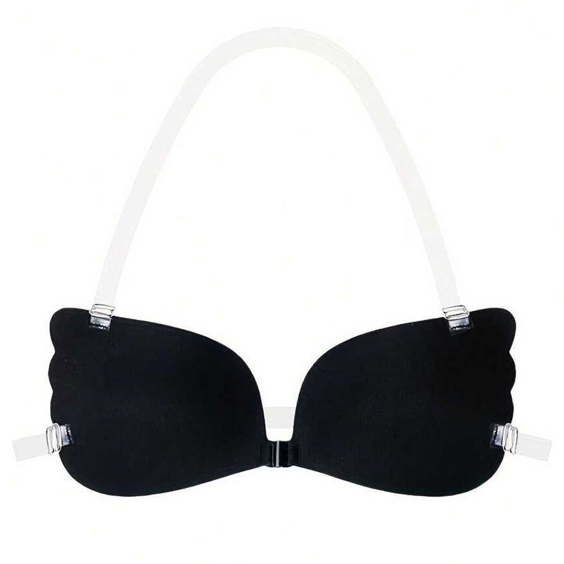 Fabric-Covered — Wing-Style Straps — Push-Up Adhesive Bra
