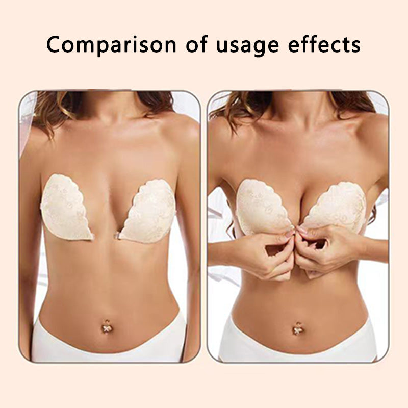 Material do Tecido – Renda – Estilo Push-up – Protetores de Mamilo