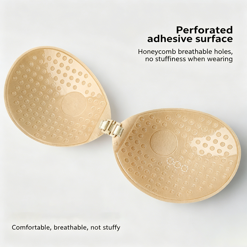 Invisible Bra Inserts — Round, Comfortable, Strapless, Round Cup Nipple Covers