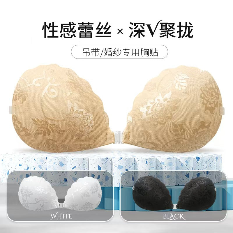 Material do Tecido – Renda – Estilo Push-up – Protetores de Mamilo