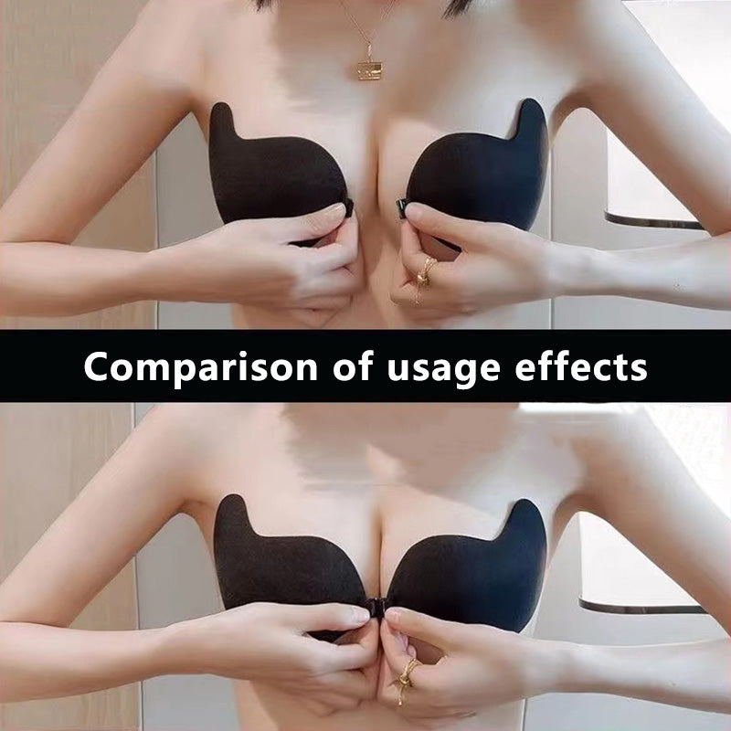 Fabric-Covered — Push-Up Style — Mango-Shaped Nipple Covers