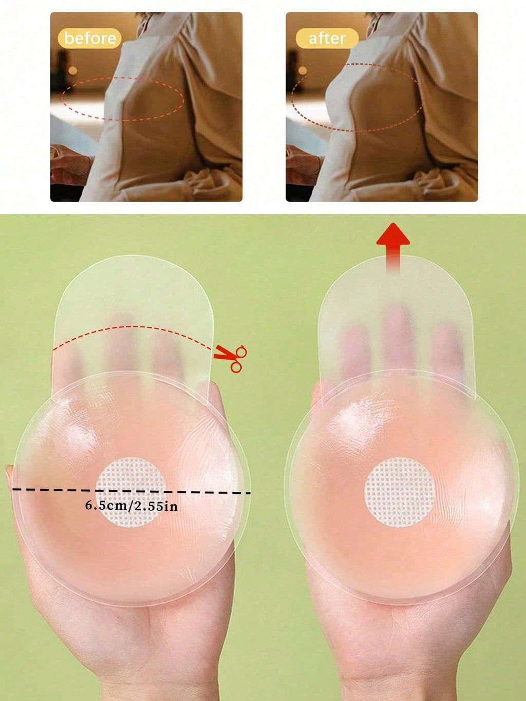 Silicone Round Breast Lift Pasties
