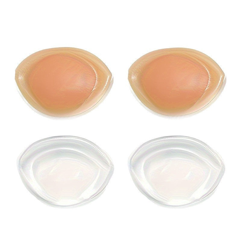 Premium Abalone-Shaped Silicone Breast Pads - Invisible Push-Up Bra Inserts