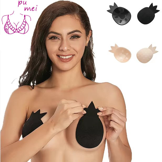 Premium Pineapple-Shaped Breast Lift Tape - Invisible Adhesive Push-Up Pasties