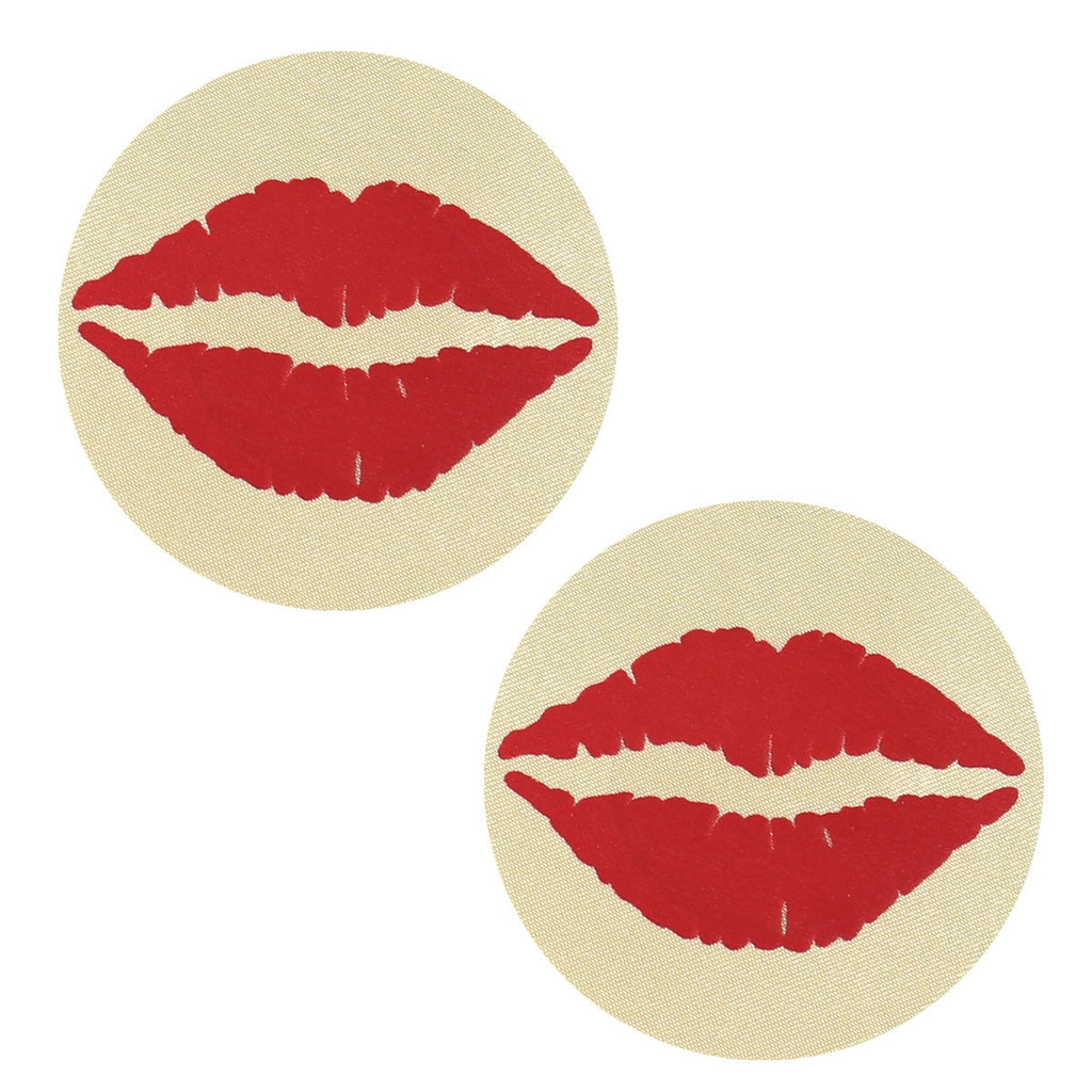 Premium Glitter Lip Nipple Covers - Sexy Reusable Sequin Pasties
