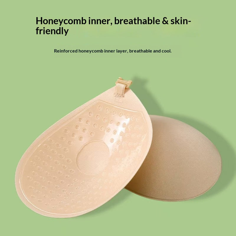 Premium Round Silicone Bra Cups - Invisible Self-Adhesive Circular Push-Up Inserts
