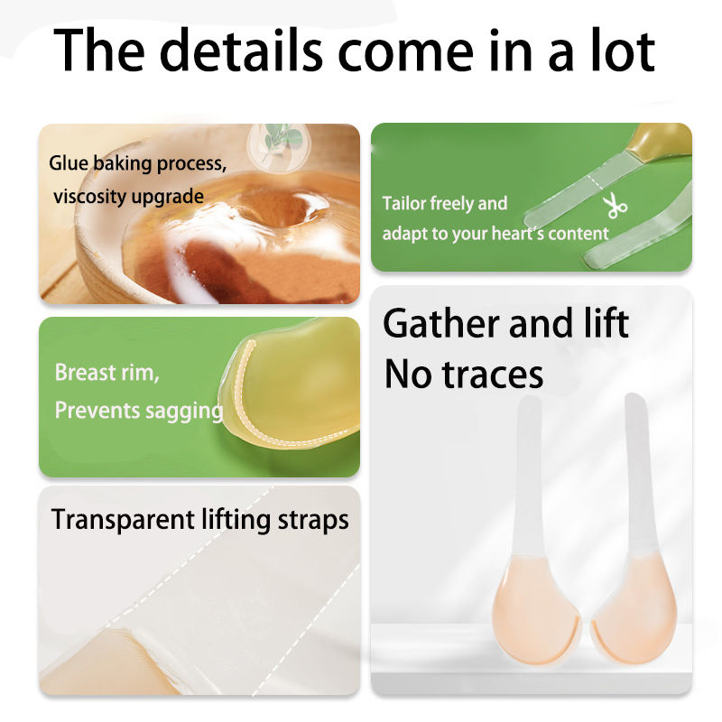 InvisiLift Underwire Silicone Spoon Bra – Strapless Deep Plunge Lift Patch
