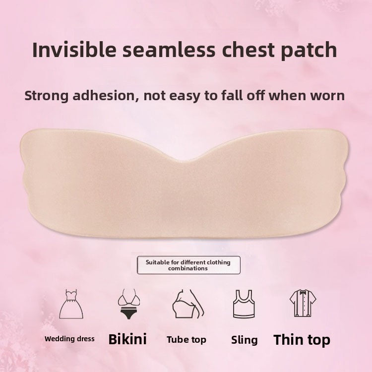 Premium Invisible Strapless Push-Up Bra - Backless Wing-Shaped Self-Adhesive Bra