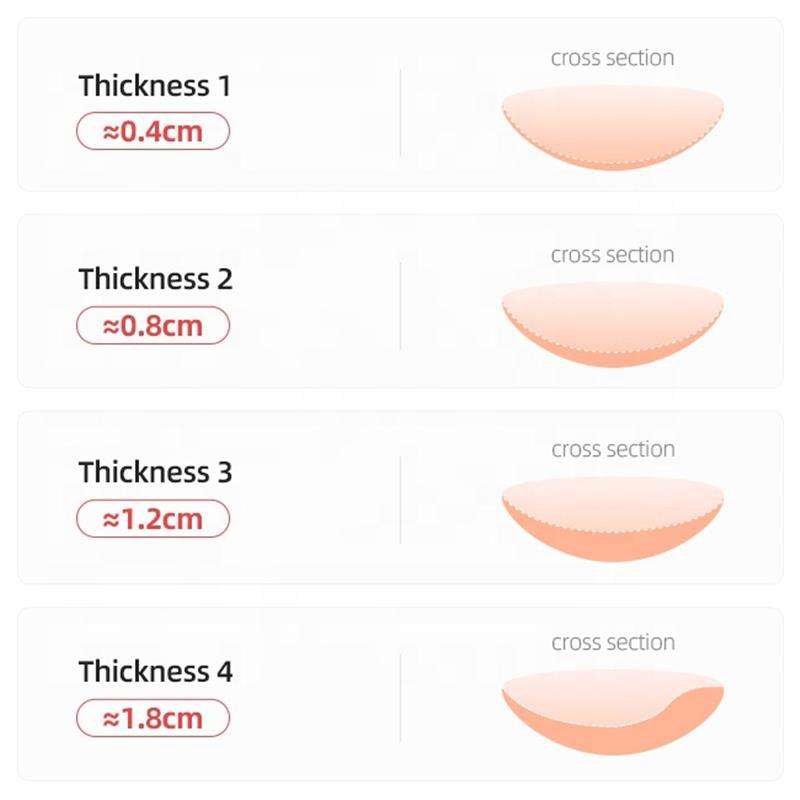 Invisible Silicone Wing Bra – Seamless Deep-V Push Up Pasties with Front Clasp
