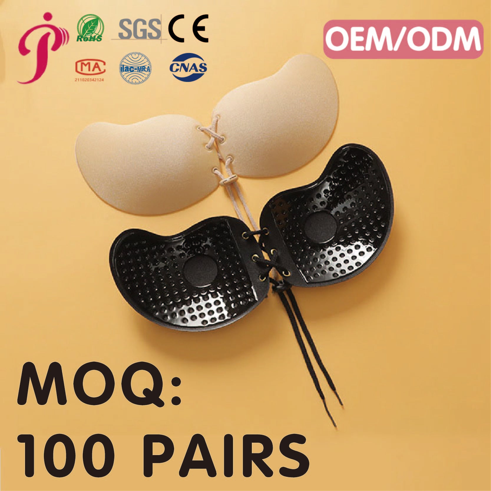 Premium Invisible Strapless Push-Up Bra - Backless Mango-Shaped Self-Adhesive Bra