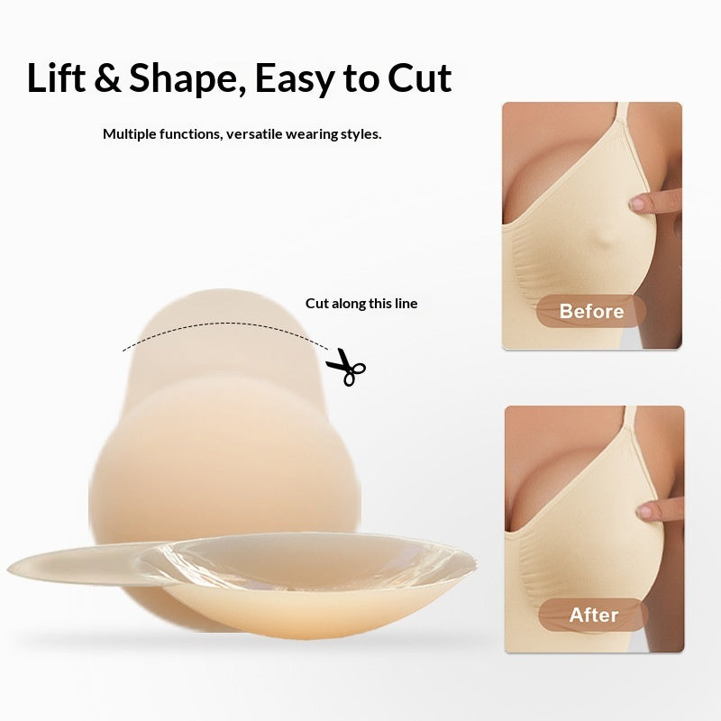 Premium Silicone Breast Lift Pasties - Invisible Adhesive Nipple Covers with Lifting Tabs