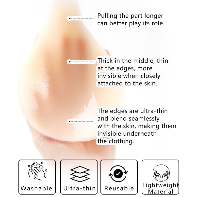 Silicone Lift-Up Strapless Teardrop Cups