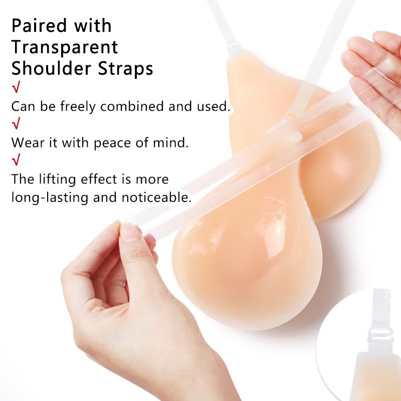 Silicone Lift-Up Strapless Teardrop Cups